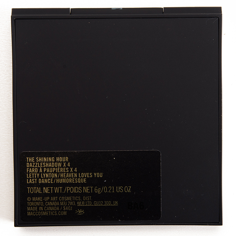 MAC The Shining Hour Dazzleshadow x4  Palette