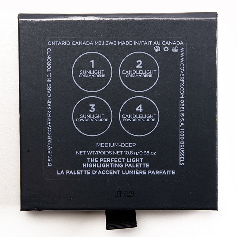 Cover FX Medium-Deep The Perfect Light Highlighting Palette