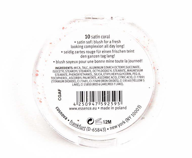 Essence Satin Coral Satin Touch Blush