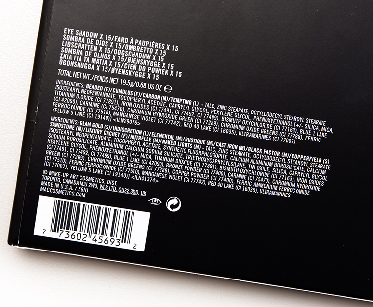 MAC In the Flesh Eyeshadow x15 Palette