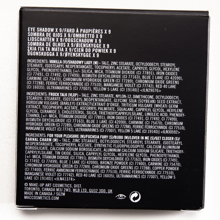 MAC Red-Hot Times Nine Eyeshadow x 9 Palette