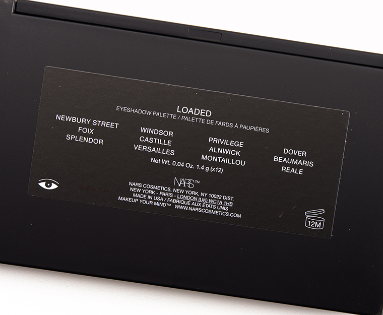 NARS Loaded NARSissist Eyeshadow Palette