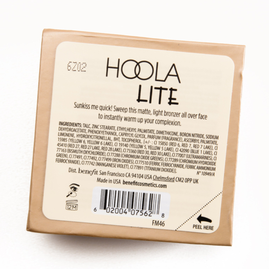 Benefit Hoola Lite Box o' Powder (Bronzer) Review & Swatches