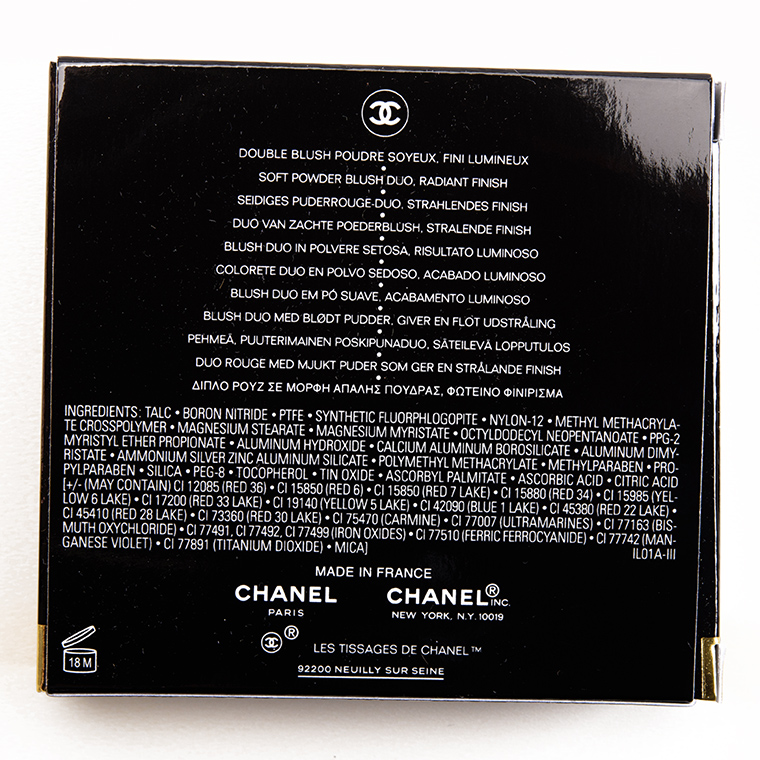 Chanel Tweed Cherry Blossom Les Tissages de Chanel Blush Duo Tweed Effect