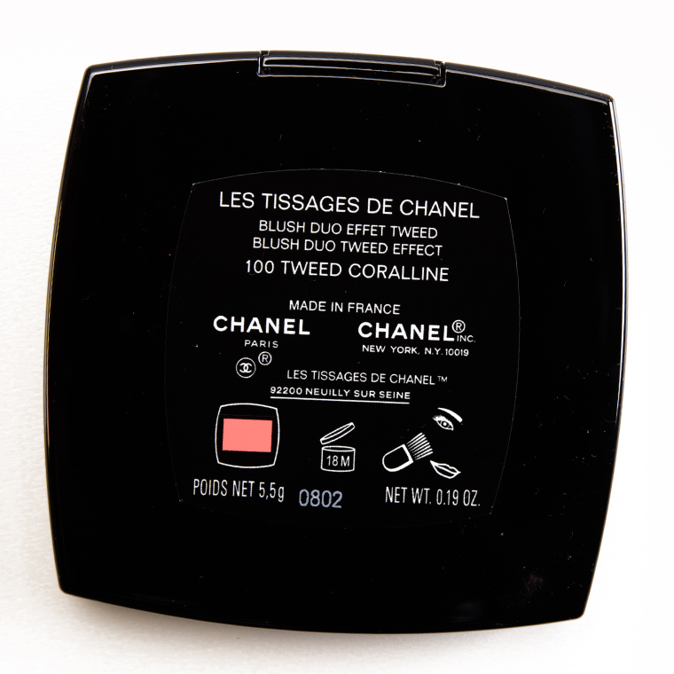 Chanel Tweed Coralline Les Tissages de Chanel Blush Duo Tweed Effect