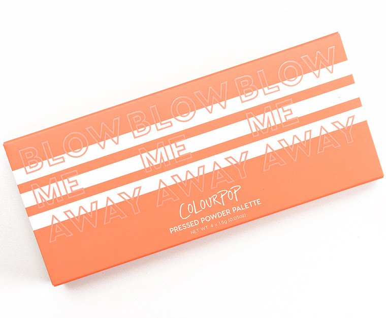 ColourPop Blow Me Away 4-Pan Pressed Powder Shadow Palette