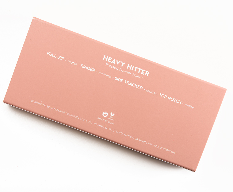 ColourPop Heavy Hitter 4-Pan Pressed Powder Shadow Palette