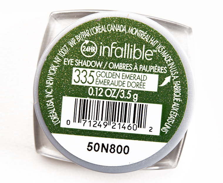 L'Oreal Golden Emerald Infallible 24-Hour Eyeshadow