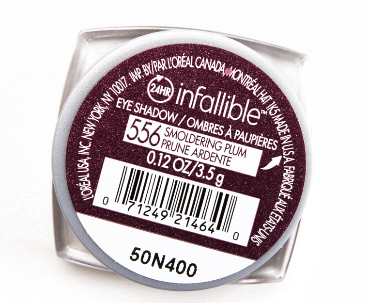 L'Oreal Smoldering Plum Infallible 24-Hour Eyeshadow