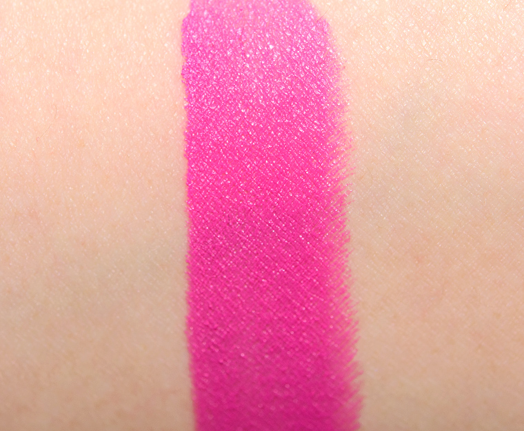 shocking pink lipstick
