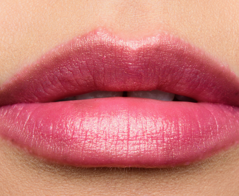 Wet 'n' Wild Dark Pink Frost Silk Finish Lipstick Review & Swatches