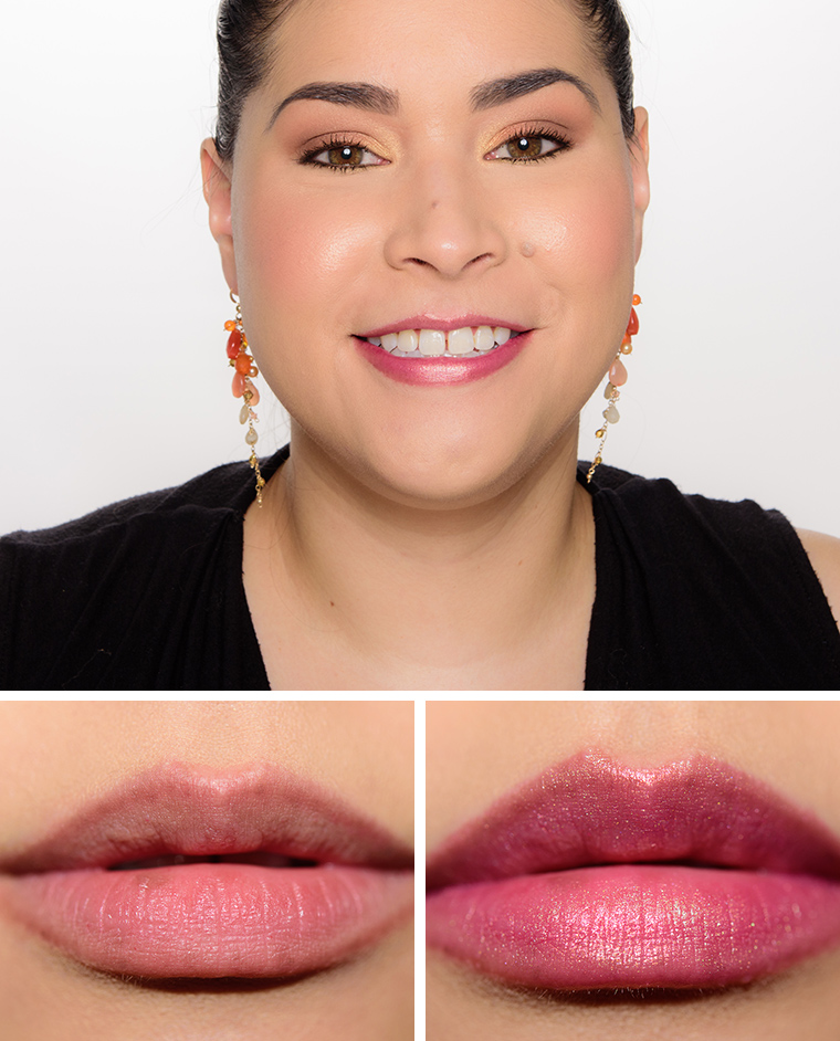 Wet 'n' Wild Dark Pink Frost Silk Finish Lipstick Review & Swatches