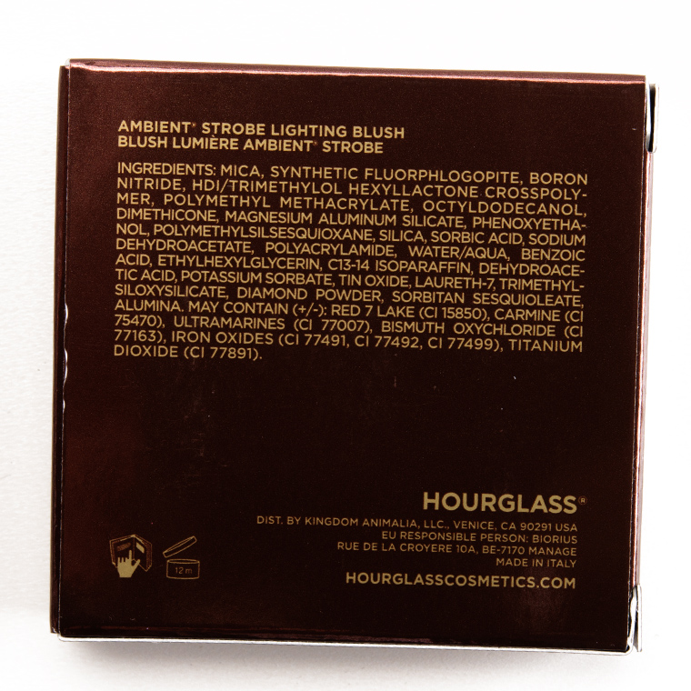 Hourglass Iridescent Flash Ambient Strobe Lighting Blush