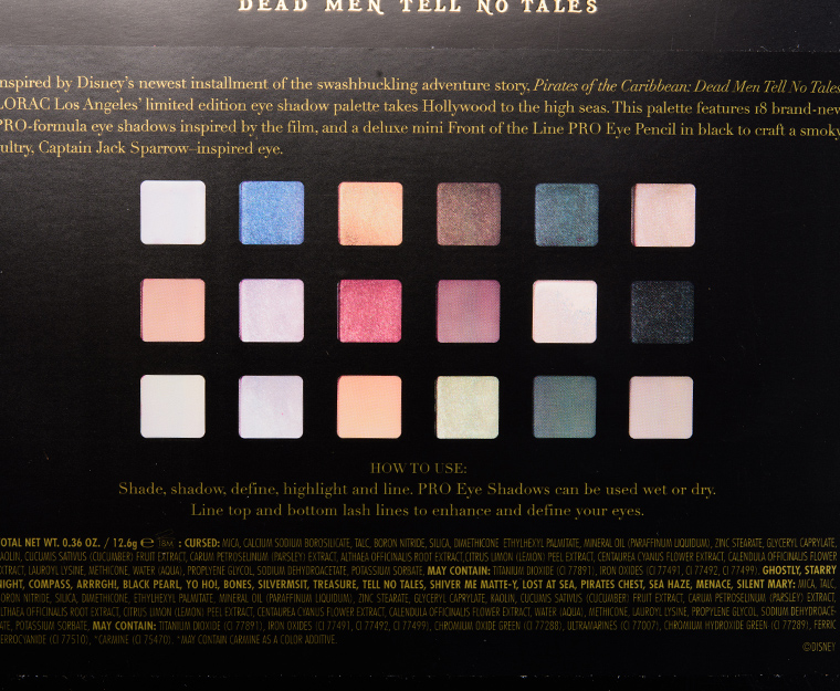 LORAC Pirates of the Caribbean Pirates of the Caribbean Eyeshadow Palette