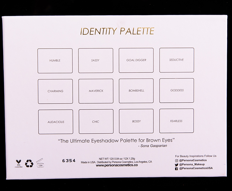 Persona Identity Eyeshadow Palette