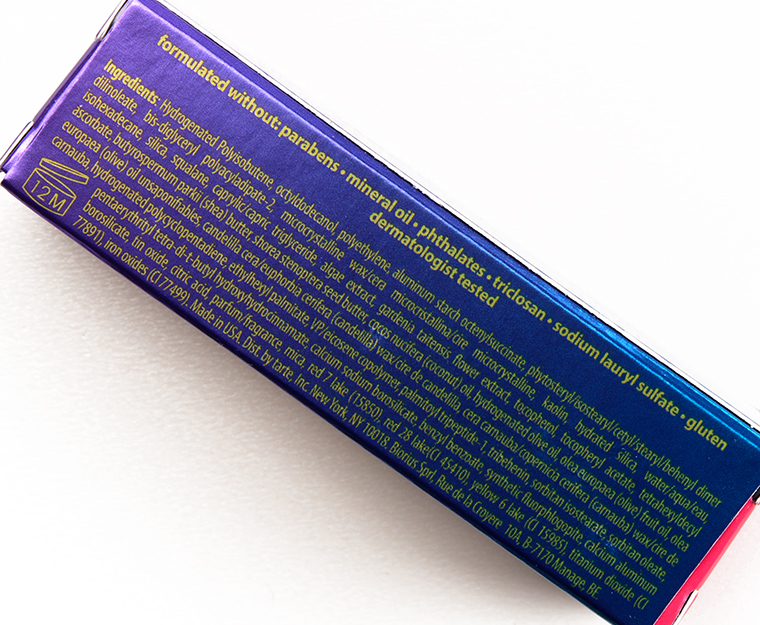 Tarte Miami Vice Color Splash Hydrating Lipstick