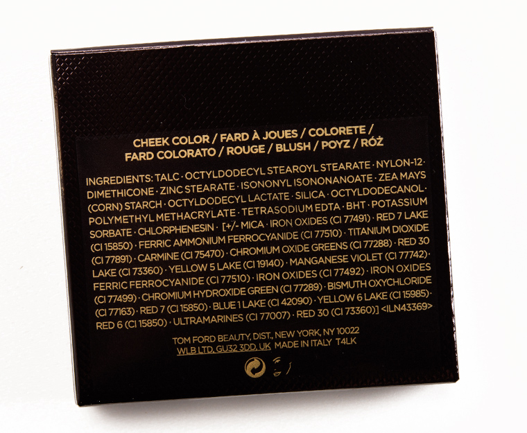 Tom Ford Beauty Disclosure Cheek Color