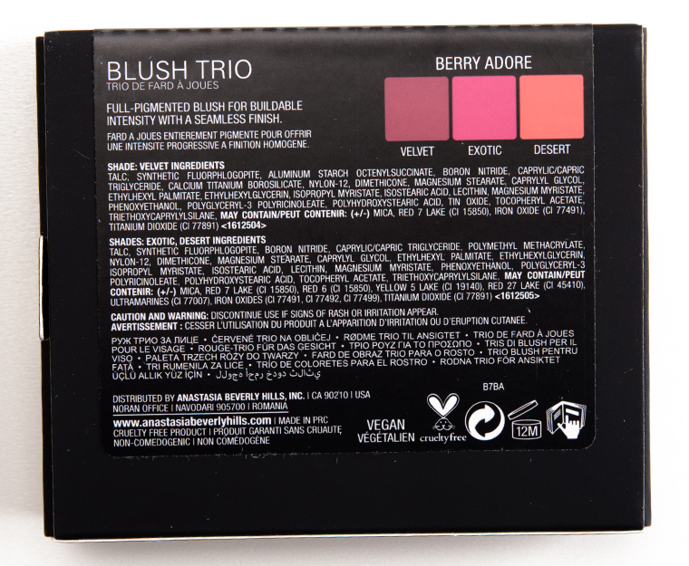 Anastasia Berry Adore Blush Trio