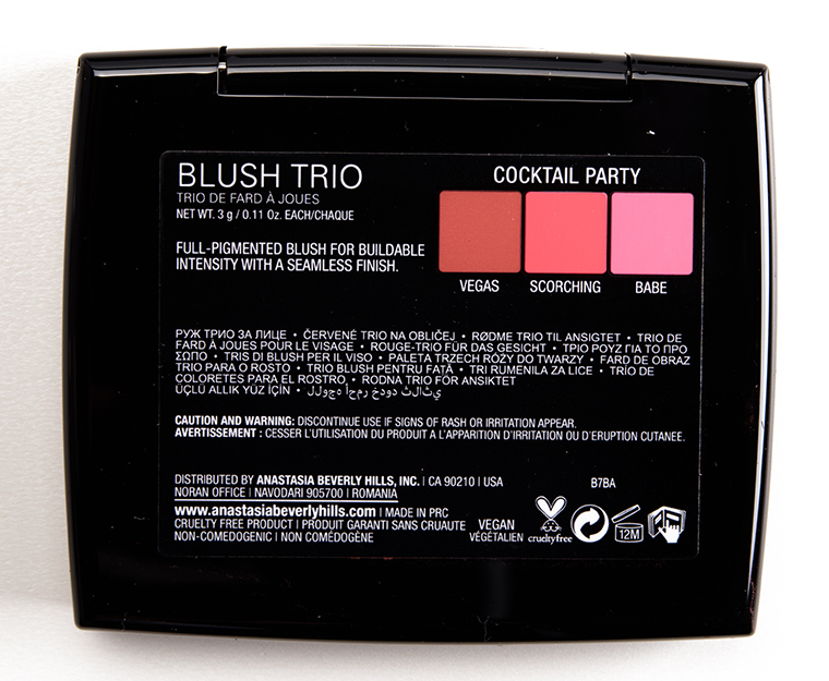 Anastasia Cocktail Party Blush Trio