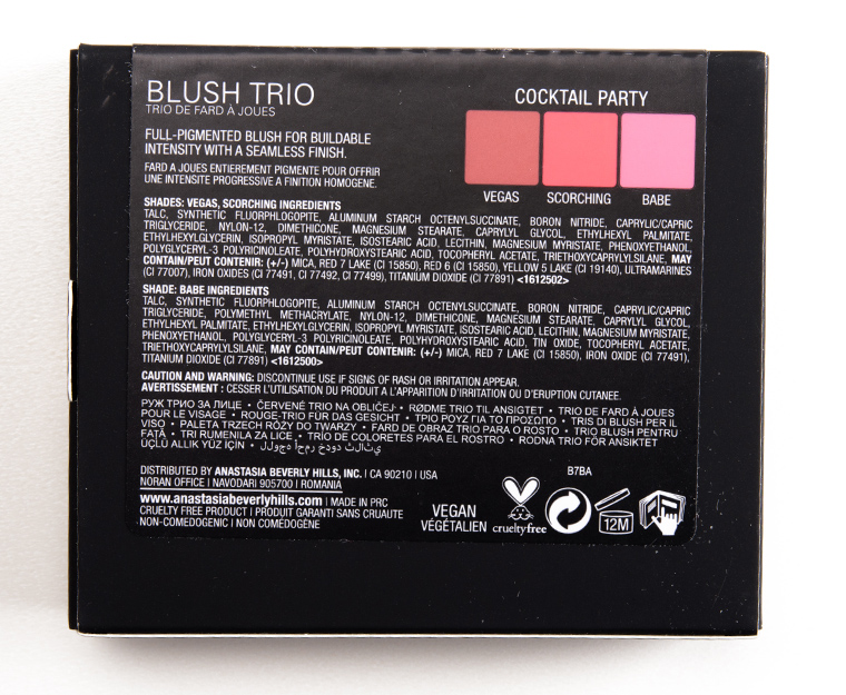 Anastasia Cocktail Party Blush Trio