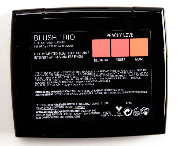 Anastasia Peachy Love Blush Trio