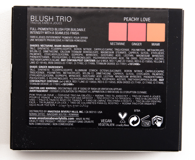 Anastasia Peachy Love Blush Trio