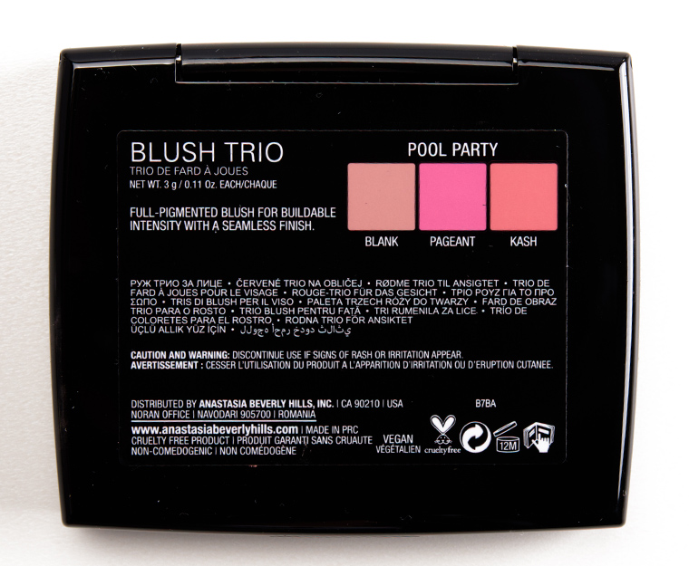 Anastasia Pool Party Blush Trio