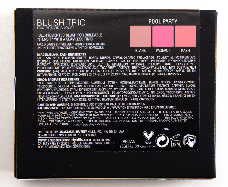 Anastasia Pool Party Blush Trio