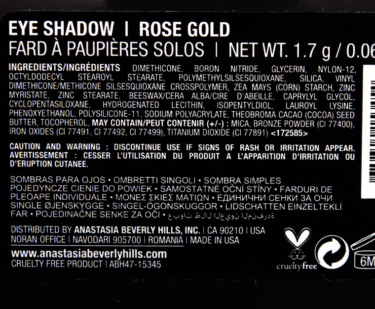Anastasia Rose Gold Eyeshadow