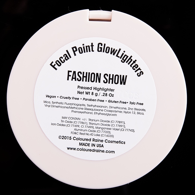 Coloured Raine Fashion Show Focal Point Glowlighter
