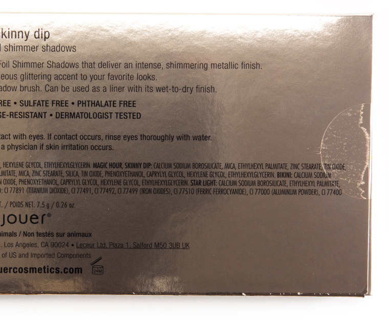 Jouer Skinny Dip Ultra Foil Shimmer Shadows Palette