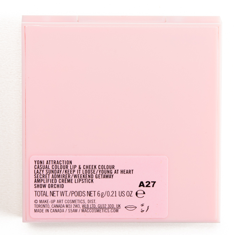 MAC Yoni Attraction Lip & Cheek Colour x 6 Palette