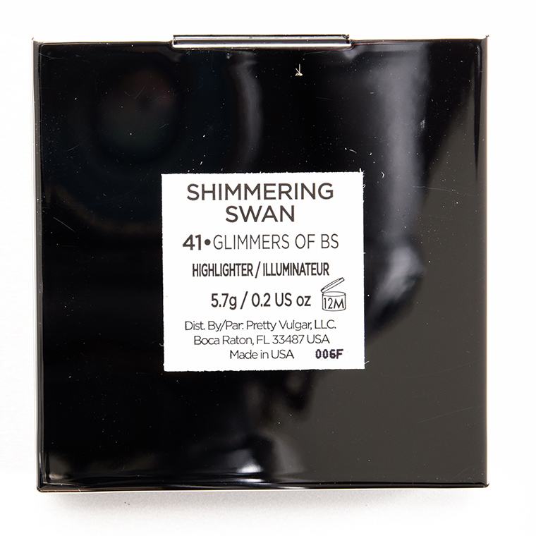 Pretty Vulgar Glimmers of BS Shimmering Swan Highlighter