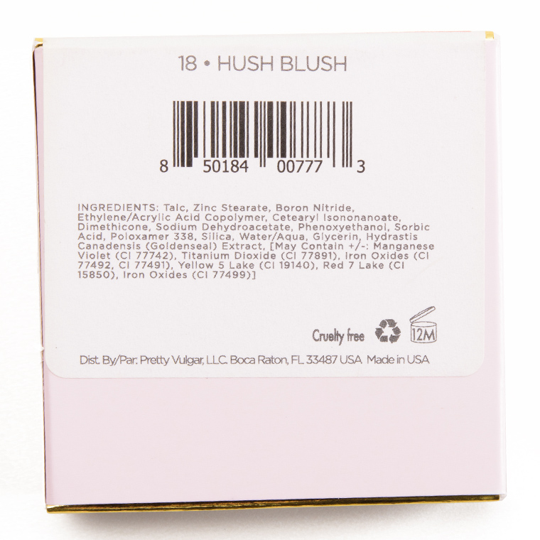 Pretty Vulgar Hush Blush Make Them Blush Powder Blush
