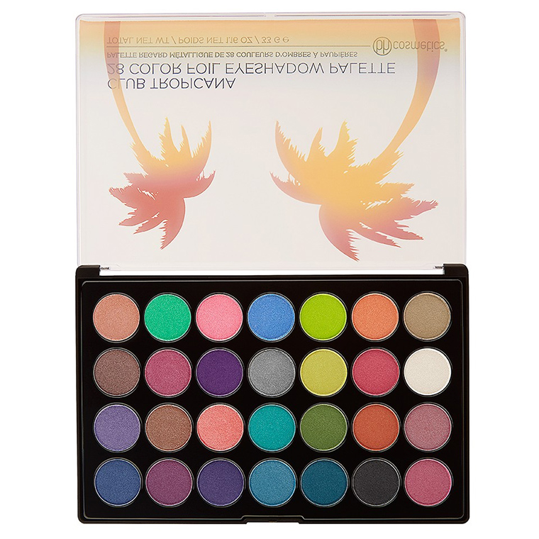 BH Cosmetics Club Tropicana Foil Eyeshadow Palette for Summer 2017