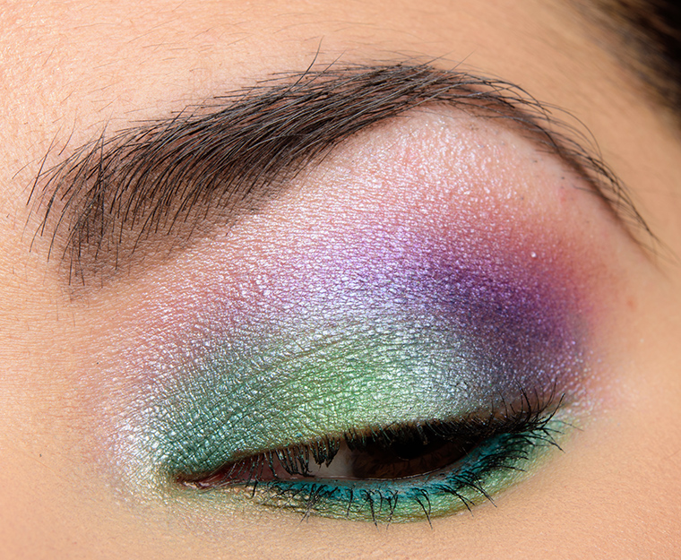 A Green & Purple Eye | Look Details