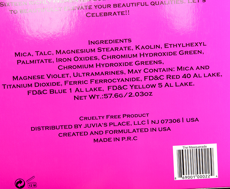 Juvia's Place The Masquerade Eyeshadow Palette