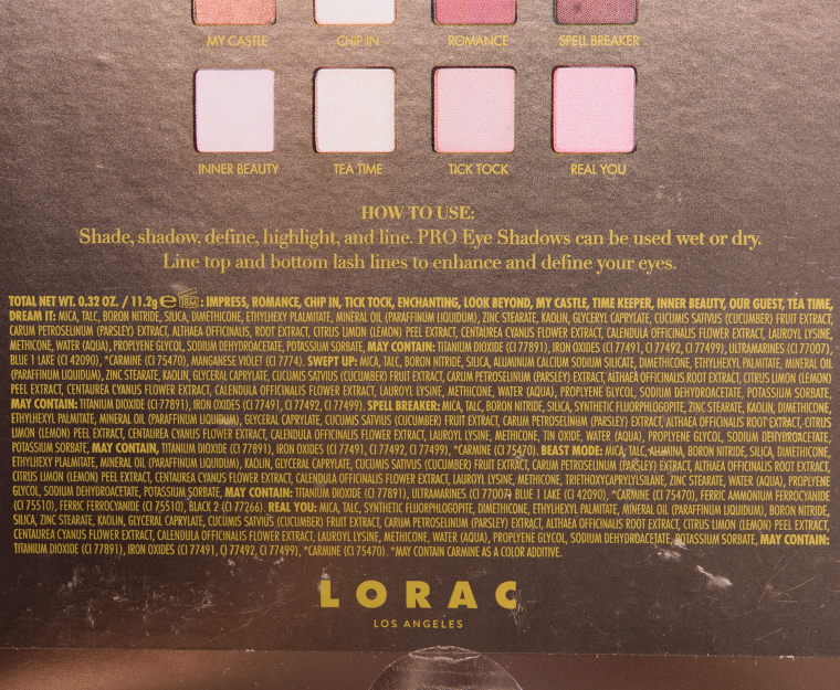 LORAC Beauty and the Beast Eye Palette PRO Eyeshadow Palette