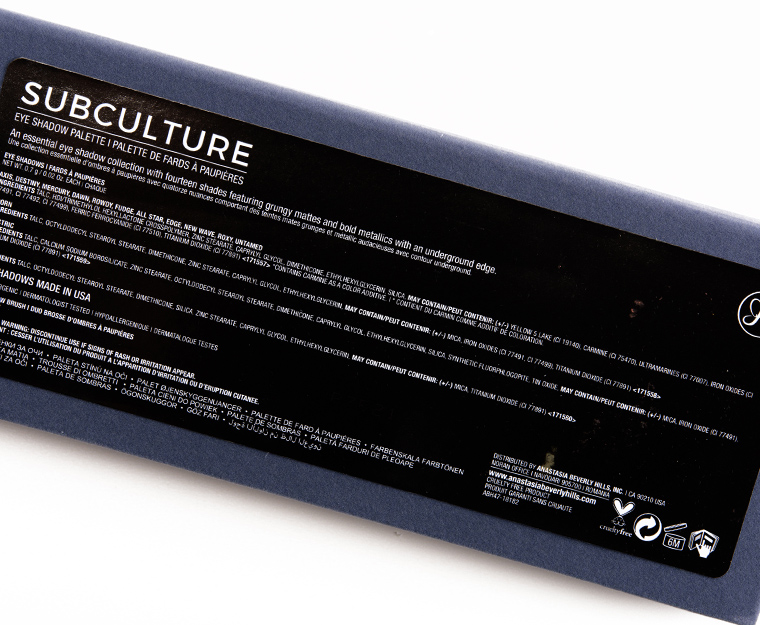 Anastasia Subculture Eyeshadow Palette