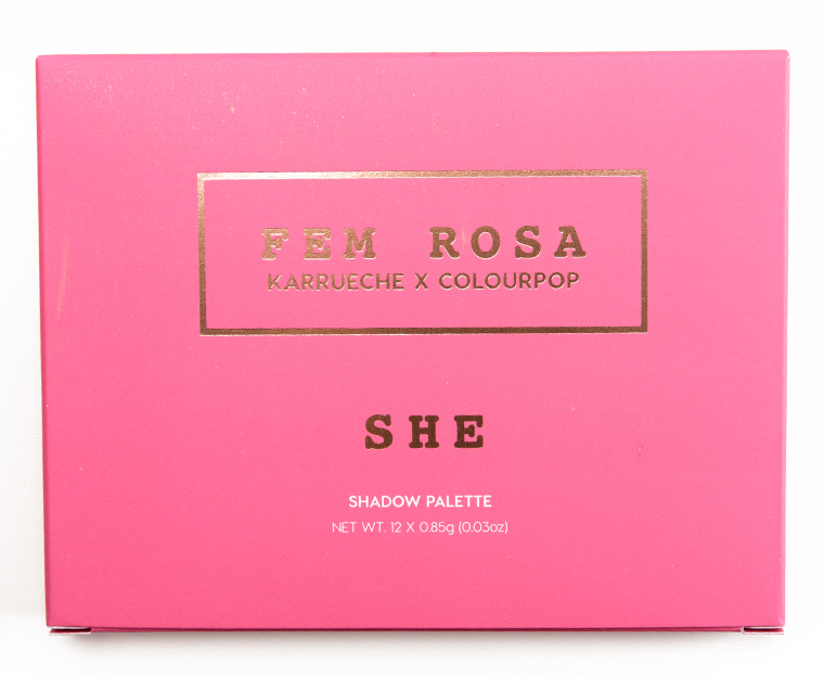 ColourPop She 12-Pan Pressed Powder Shadow Palette