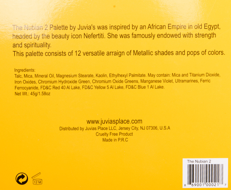 Juvia's Place Nubian 2 Eyeshadow Palette