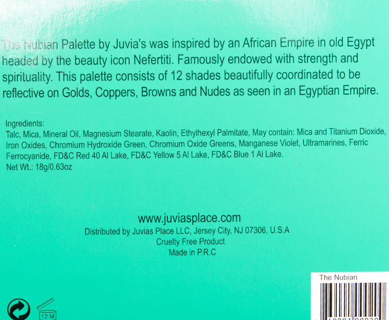 Juvia's Place Nubian Eyeshadow Palette