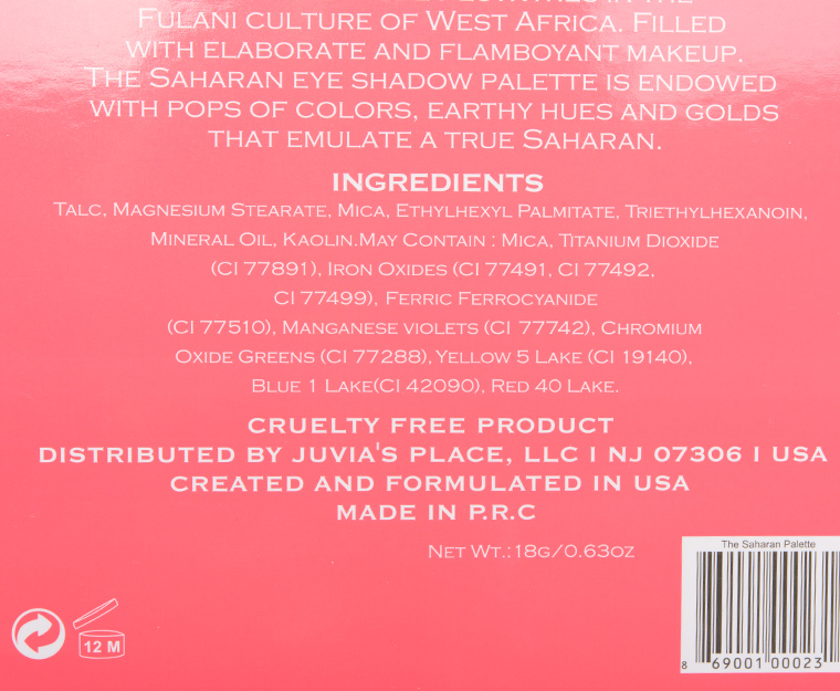 Juvia's Place The Saharan Eyeshadow Palette