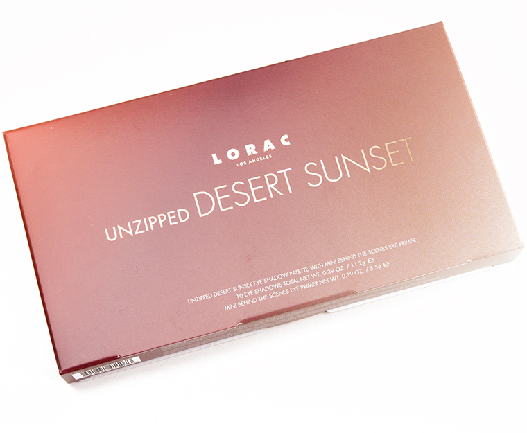 LORAC Unzipped Desert Sunset 10-Pan Eyeshadow Palette