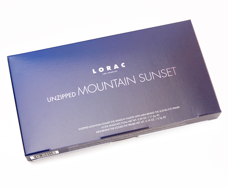 LORAC Unzipped Mountain Sunset 10-Pan Eyeshadow Palette