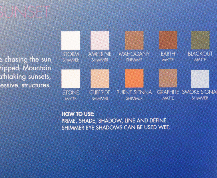 LORAC Unzipped Mountain Sunset 10-Pan Eyeshadow Palette