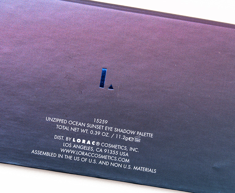 LORAC Unzipped Ocean Sunset 10-Pan Eyeshadow Palette