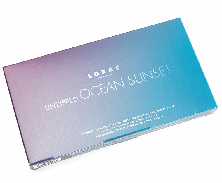 LORAC Unzipped Ocean Sunset 10-Pan Eyeshadow Palette