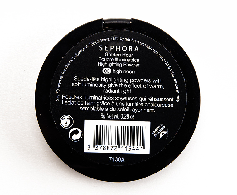 Sephora High Noon Golden Hour Highlighting Powder