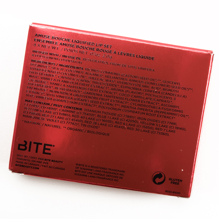 Bite Beauty Holiday 2017 Amuse Bouche Liquified Lip Set